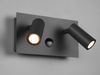 LED Außenwandleuchte TUNGA 2-flammig mit Bewegungsmelder, Anthrazit, Breite 23cm Bild 3