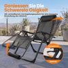 HOMECALL Gartenliege Sonnenliege Klappbar, Liegestuhl mit Weiches Kissen, XXL Extra breiter Zero Gravity Stuhl, 2 St, bis 180 KG, für Garten Terrasse Balkon Bild 4