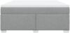 vidaXL Boxspringbett mit Matratze Hellgrau 180x200 cm Stoff 3285151 Bild 4