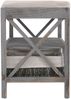 Schuhregal HWC-C48, Sitzbank Schuhablage, Shabby-Look Vintage 45x65x34cm ~ grau Bild 3