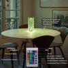ZMH Tischlampe LED Nachttischlampe Kabellos - Kristall Dimmbar Tischleuchte Touch Aufladbar RGB Lamp RGB Schlafzimmer Fernbedienung 16 Farben Nachtleuchte Modern Nachttischleuchte Beleuchtung Bild 2