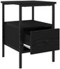 vidaXL Nachttisch Schwarz Eichen-Optik 34 x 36 x 50 cm Holzwerkstoff 862923 Bild 5