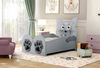 Kinderbett Katze 80x160 cm – das liebevolle Tierbett in Grau Bild 2