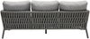 TERRANO Dining-Sofa, 3-Sitzer, Rope: Dunkelgrau, Aluminiumgestell: Anthrazit, inklusive Auflagen Bild 4