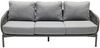 TERRANO Dining-Sofa, 3-Sitzer, Rope: Dunkelgrau, Aluminiumgestell: Anthrazit, inklusive Auflagen Bild 2