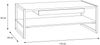 Couchtisch >HIGH ROCK< in Riviera Eiche Dekor mit Schublade - 111x40x60cm (BxHxT) Bild 4
