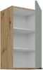 Küchen Hängeschrank 40 cm ARIA Aquamarin ultra matt + Eiche Artisan matt, hochwertige Fronten mit Anti Fingerprint Beschichtung Küchenzeile Küchenblock Bild 3