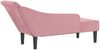 vidaXL Chaiselongue mit Kissen Rosa Samt Bild 5