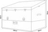 Aufbewahrungsbox Alanno 155x64x75cm Grün/Schwarz [casa. pro] Bild 3