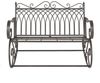 Schaukelbank Greenough 85x113x95cm im Landhausstil Dunkelgrün en. casa Bild 2