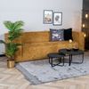 Bronx71 Chenille Sofa Memphis 3-Sitzer ockergelb/cognac Bild 2
