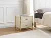 Vente-unique - OMBRELIA Bedside table Holz, Platte Beige - B 40 cm x H 50 cm x L 50 cm Bild 1