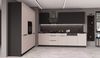 Küche ARONA + SIENA 280 + 180 cm Küchenzeile Küchenblock Einbauküche Kaschmir beige matt + Schwarz matt Bild 2