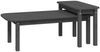 vidaXL 2-tlg. Couchtisch-Set Grau Massivholz Kiefer 822364 Bild 2
