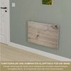 KDR Produktgestaltung Wandklapptisch Schreibtisch Tischplatte 80x50 cm in Eiche astig Klapptisch Esstisch Küchentisch für die Wand Bartisch Stehtisch Wandtisch Tisch klappbar zur Wandmontage Bild 3