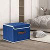 TYEERS Faltbare Aufbewahrungsbox 38x25x25 cm 2-Stück Klassisch Blau Bild 5