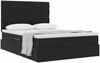 vidaXL Aufbewahrungsbett mit Matratze Schwarz 140 x 200 cm Samt 3372095 Bild 3