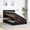 vidaXL Aufbewahrungsbett mit Matratze Schwarz 140 x 200 cm Samt 3372095 Bild 4