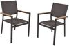 Garden Pleasure Stapelstuhl DAVINA 2er Set Garten Stuhl Stühle Stuhlset Holz Bild 5