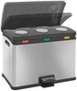 EKO Tretmülleimer Rejoice 3x12 L Mattsilber 440033 Bild 4