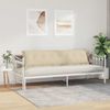 vidaXL Rückenkissen Creme 200 x 19 x 50 cm Stoff 42014966 Bild 4