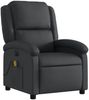 vidaXL Massagesessel Elektrisch Schwarz Echtleder 3204258 Bild 4