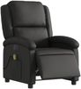 vidaXL Massagesessel Elektrisch Schwarz Echtleder 3204258 Bild 3
