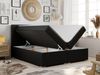 Boxspringbett mit 2 Bettkästen, Matratze und Topper, Polsterbett - ALLY - 140x200cm - Schwarz Kunstleder - H4 Bild 2