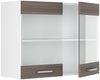 Hängeschrank R-Line Grau 80 cm mit Glastüren Vicco Bild 5