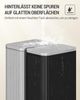 Mülleimer Küche, 50 Liter Tretmülleimer mit Herausnehmbarem Innenbehälter, Vertikales Streifendesign, Mülleimer mit Soft-Close-Deckel und 15 Müllbeuteln, Edelstahl, Schwarz Bild 5