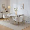 Flieks Polsterstuhl (Set, 4 St), 4er Set Esszimmerstühle mit Kissen Blütenblattstuhl Wohnzimmer Samt Bild 3