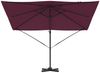 Roma Parasol, Sonnenschirm, Gartenschirm Rot 286 x 284 x 265 cm Aluminium und Polyester Bild 5