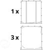 3x3 m Faltpavillon, PREMIUM Stahl 40mm, feuersicher, Seitenteile ohne Fenster, weiß Bild 3
