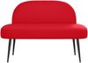 vidaXL Gepolsterte Bank mit Rückenlehne Rot 110 x 60 x 76 cm 42040803 Bild 3