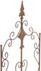 Rankgitter FALK - 35x1x122cm, Metall, Antik-Braun | Rankhilfe Kletterpflanzen Gartendekoration Bild 3