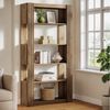 Tribesigns Bücherregal 180 cm hohes Standregal mit 5 Ebenen, offene Ablagen, Regal Bild 2