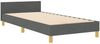 vidaXL Bettgestell mit Kopfteil Dunkelgrau 80 x 200 cm Stoff 3344684 Bild 4