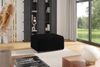 Ecksofa Designersofa MEGAN XS inkl. Hocker Stoff Poso Schwarz Ottomane Rechts Bild 2
