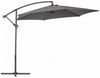 Ampelschirm Zaniza - Aluminium Anthrazit, Polyester-Stoff Dunkelgrau, Ø 300 cm Bild 2