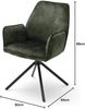Esszimmerstuhl >Ottawa< mit Armlehne in Olive - 60x89x64 (BxHxT) 180 °drehbar Bild 4