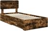 vidaXL Bettrahmen Geräucherte Eiche 75 x 190 cm Holzwerkstoff 3412440 Bild 4