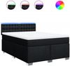 vidaXL Boxspringbett mit Matratze Schwarz 160x200 cm Stoff 3288255 Bild 2