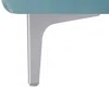 Vente-unique - EDWINA Sofa SamtStoff Blau - B 91 cm x H 76 cm x L 220 cm Bild 5