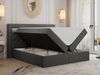 Boxspringbett - Doppelbett mit Multipocket-Matratze und LED - GOLD-6 - 140x200cm - Dunkelgrau Kunstleder - H4 Bild 2