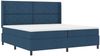 vidaXL Boxspringbett mit Kissen mit Kopfteil Blau 200 x 200 cm Stoff 3341734 Bild 3