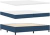 vidaXL Boxspringbett mit Kissen mit Kopfteil Blau 200 x 200 cm Stoff 3341734 Bild 4