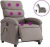 vidaXL Massagesessel Elektrisch Taupe Stoff 3203974 Bild 2