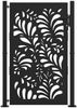 vidaXL Gartentor Schwarz 100x150 cm Stahl Wellendesign 4100971 Bild 3