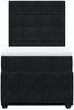vidaXL Boxspringbett mit Matratze Schwarz 100x200 cm Samt 3292264 Bild 4