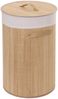 Mendler 'HWC-C21' Wäschekorb, Bambus weiß, Ø 59x35 cm, 50 l, Bambus Bild 5